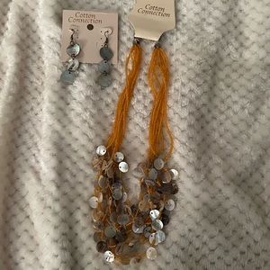 Cotton Connection Orange Jewelry Set